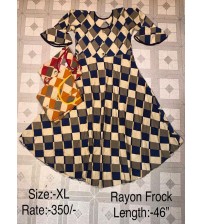 Printed Rayon Frock